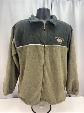 Tipsy Mens Fleece Jacket Large Yellow Stone Park